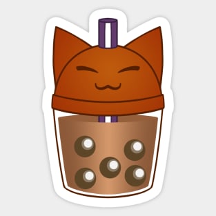 Fox Boba Sticker